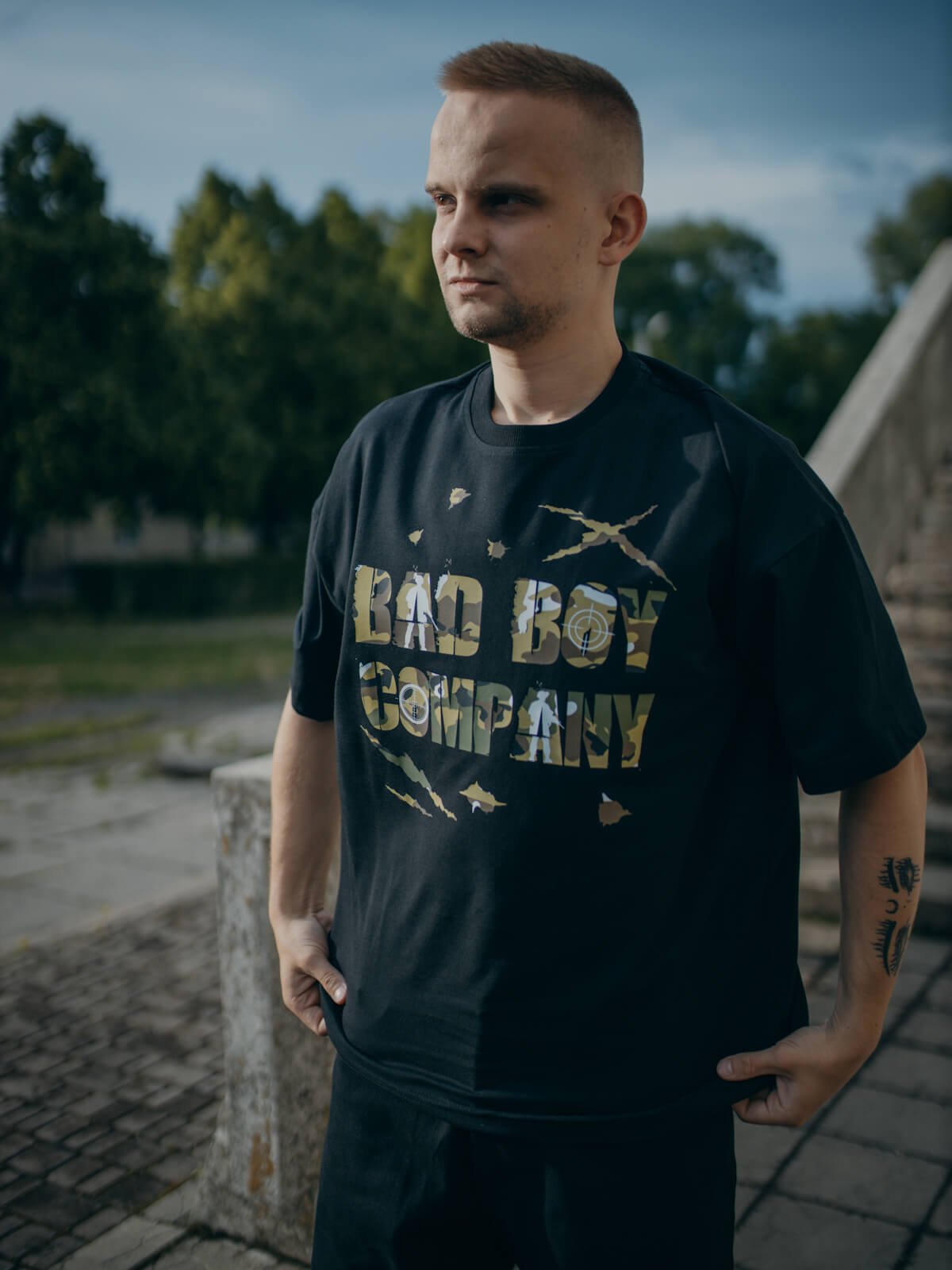 Футболка чорна oversize "Target boy" - Зображення 5