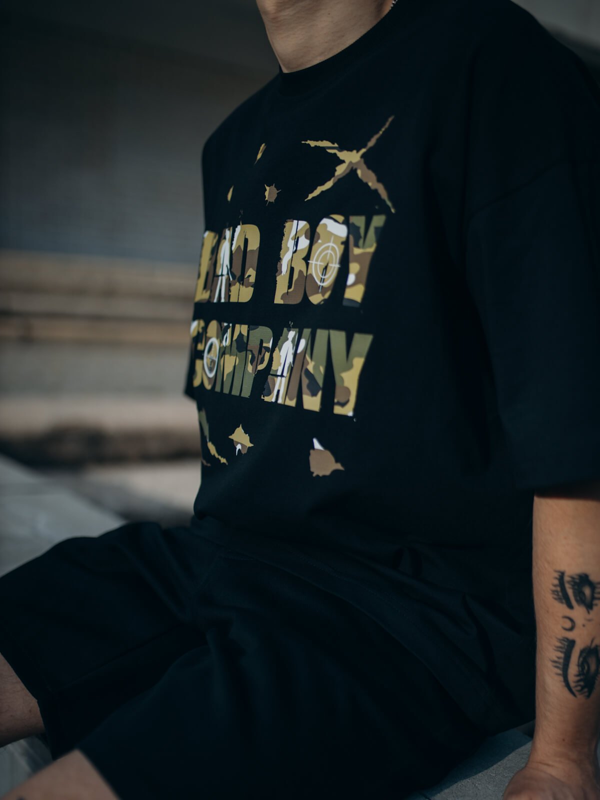 Футболка чорна oversize "Target boy" - Зображення 7