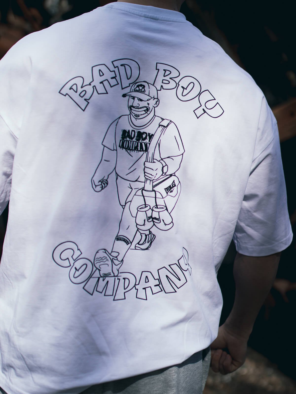 Футболка біла oversize "На тренування"