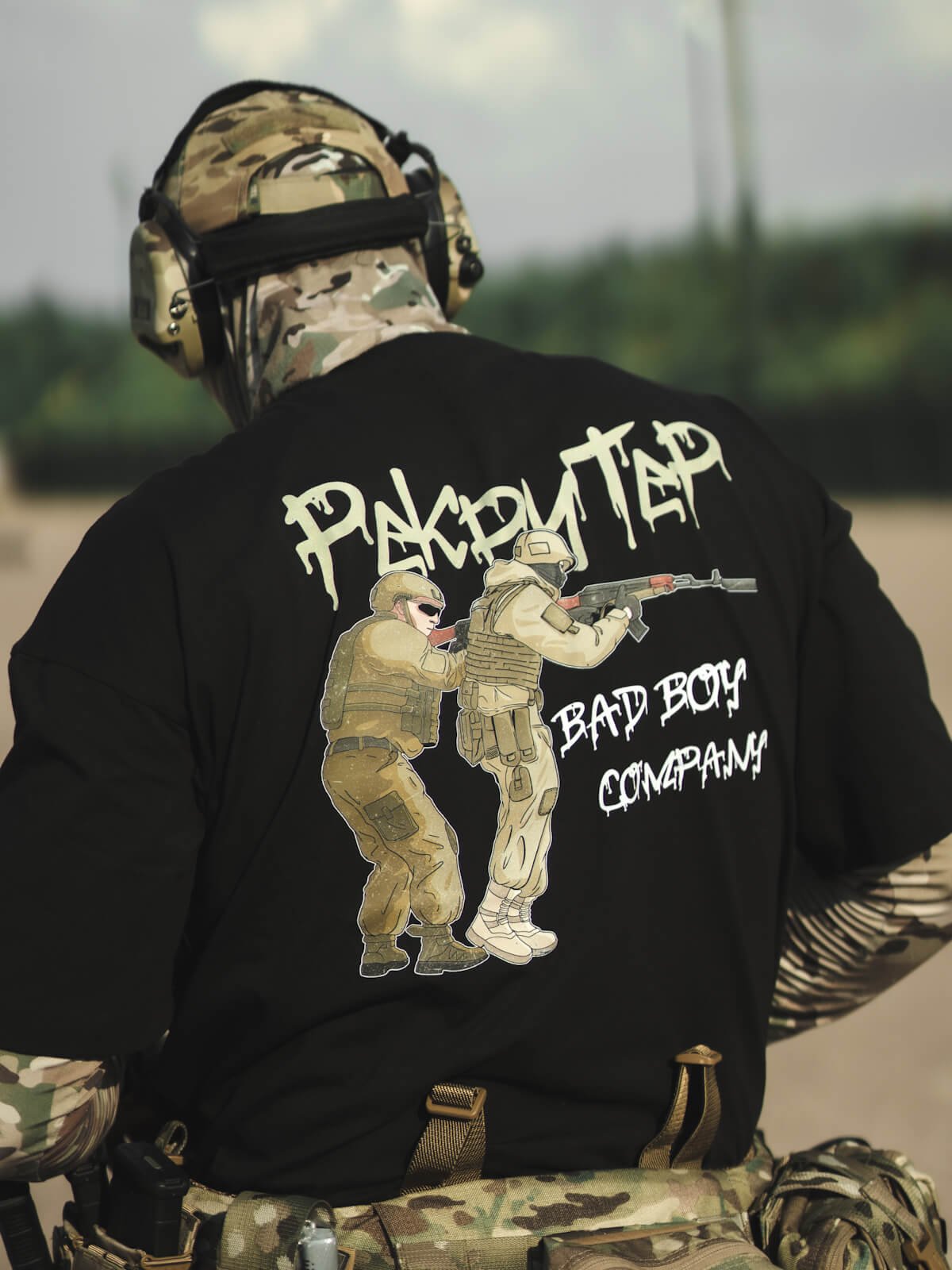 Футболка чорна oversize "Рекрутер" - Зображення 6