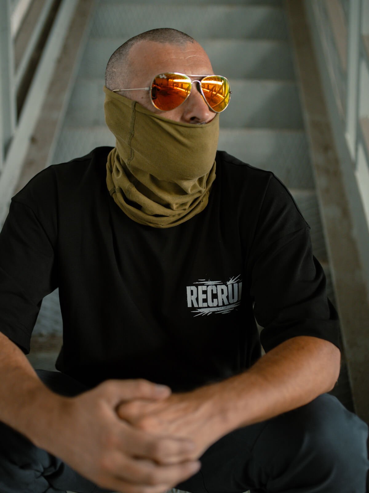 Футболка чорна oversize "Recruit" - Зображення 4