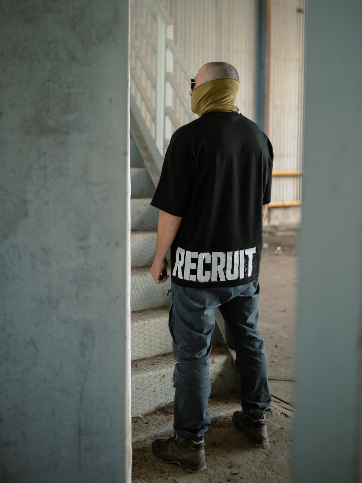 Футболка чорна oversize "Recruit" - Зображення 3