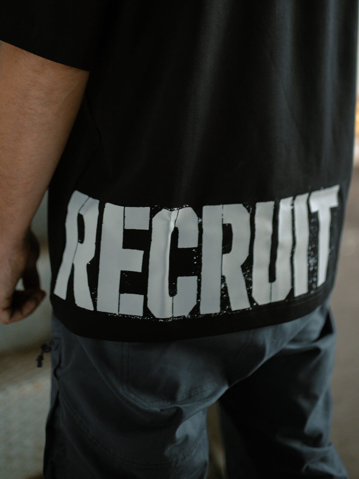 Футболка чорна oversize "Recruit" - Зображення 2