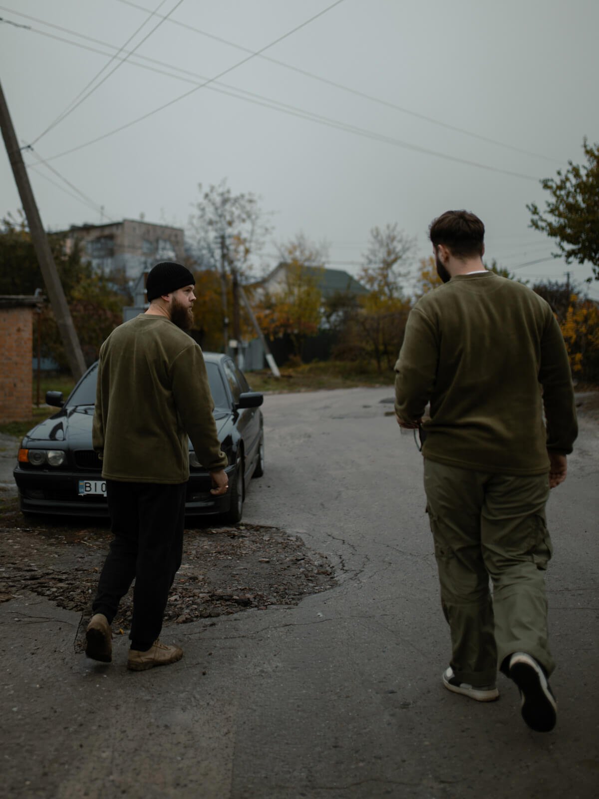 Світшот флісовий оливковий - Зображення 6