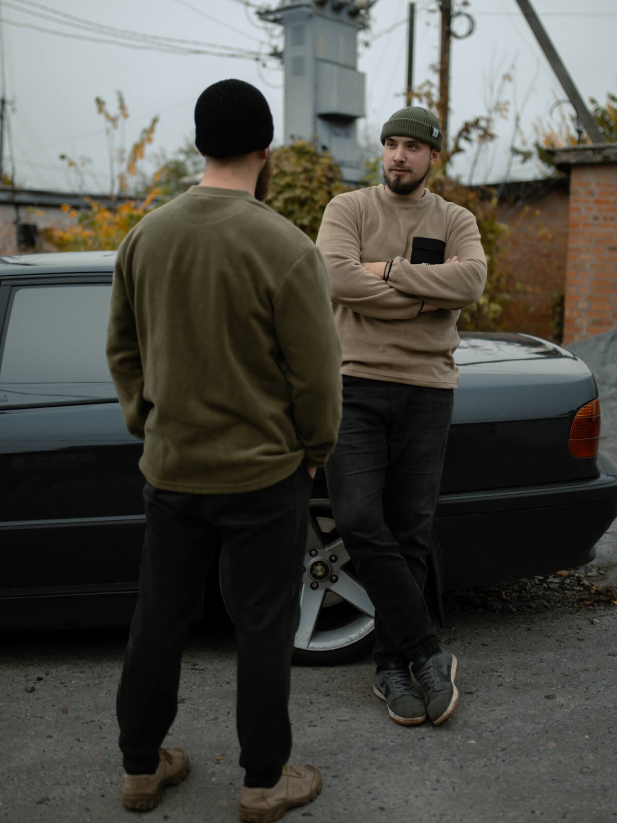 Світшот флісовий оливковий - Зображення 5