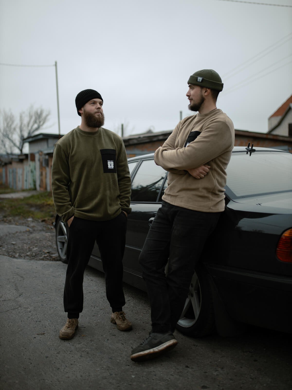 Світшот флісовий оливковий - Зображення 3