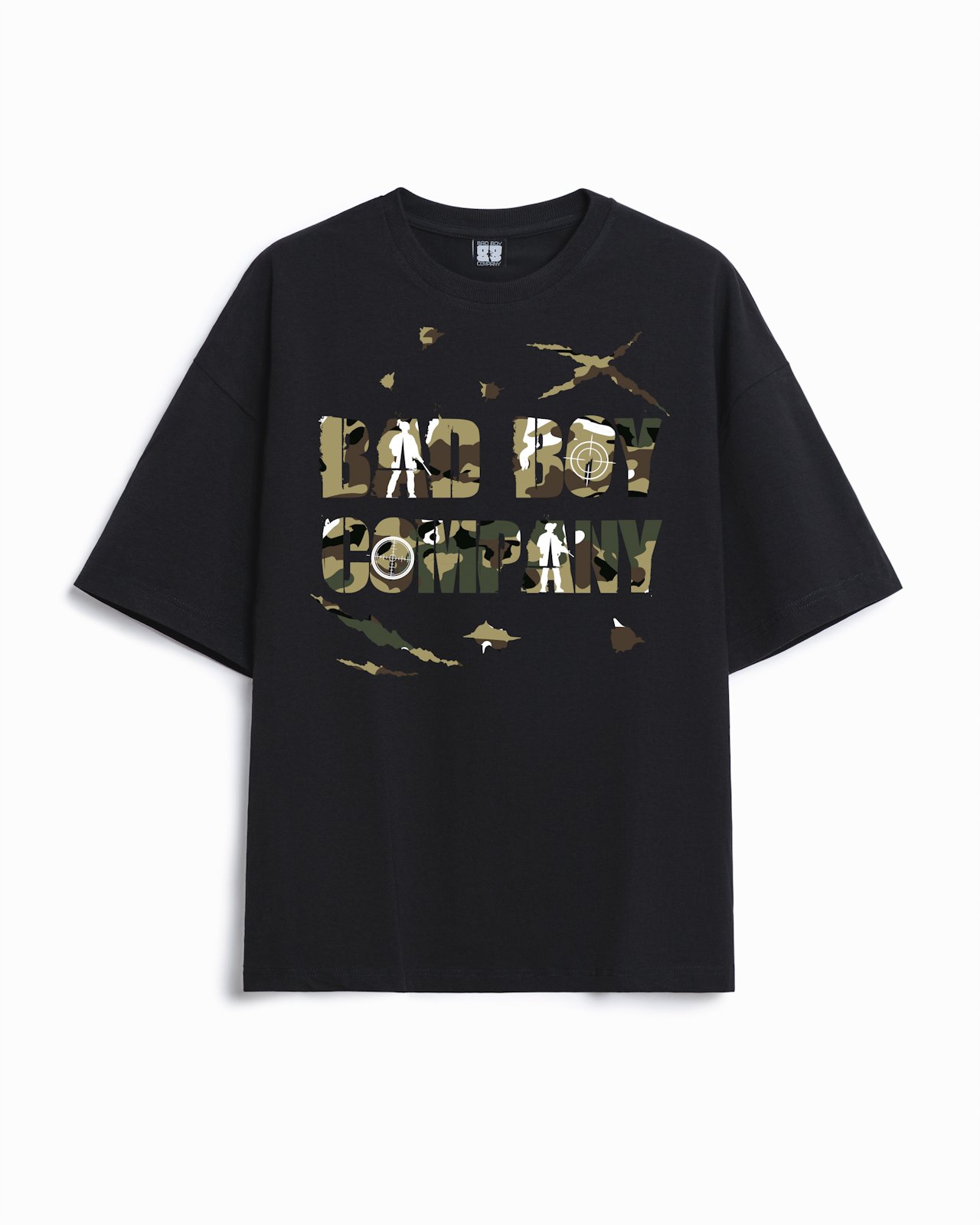 Футболка чорна oversize "Target boy"