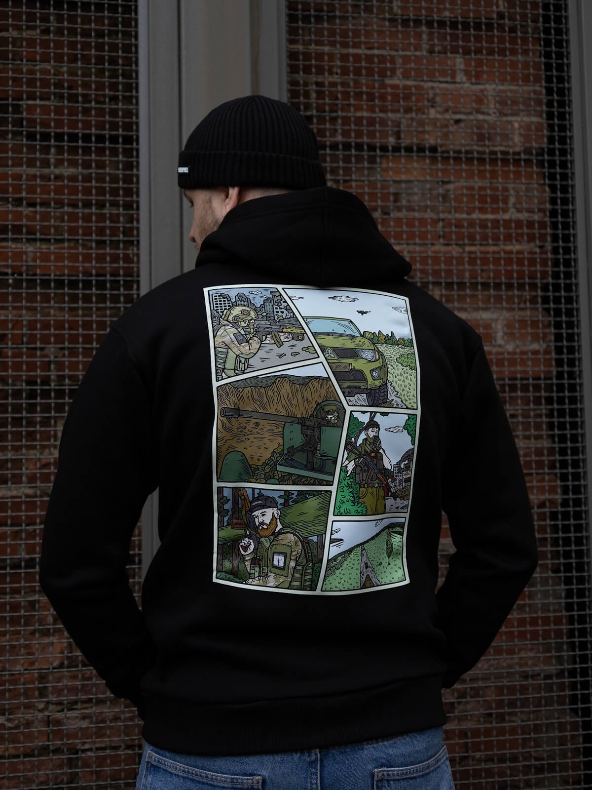 Худі чорне "GTA Military" - Зображення 4