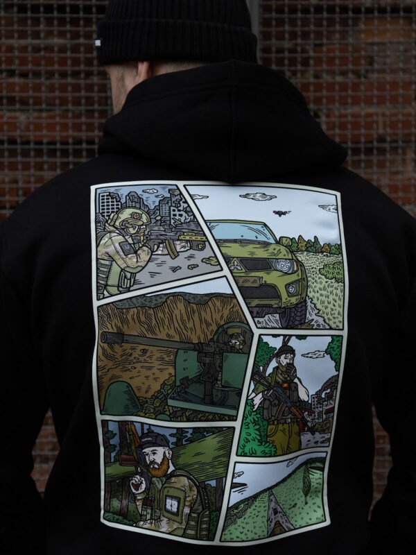 Худі чорне "GTA Military"