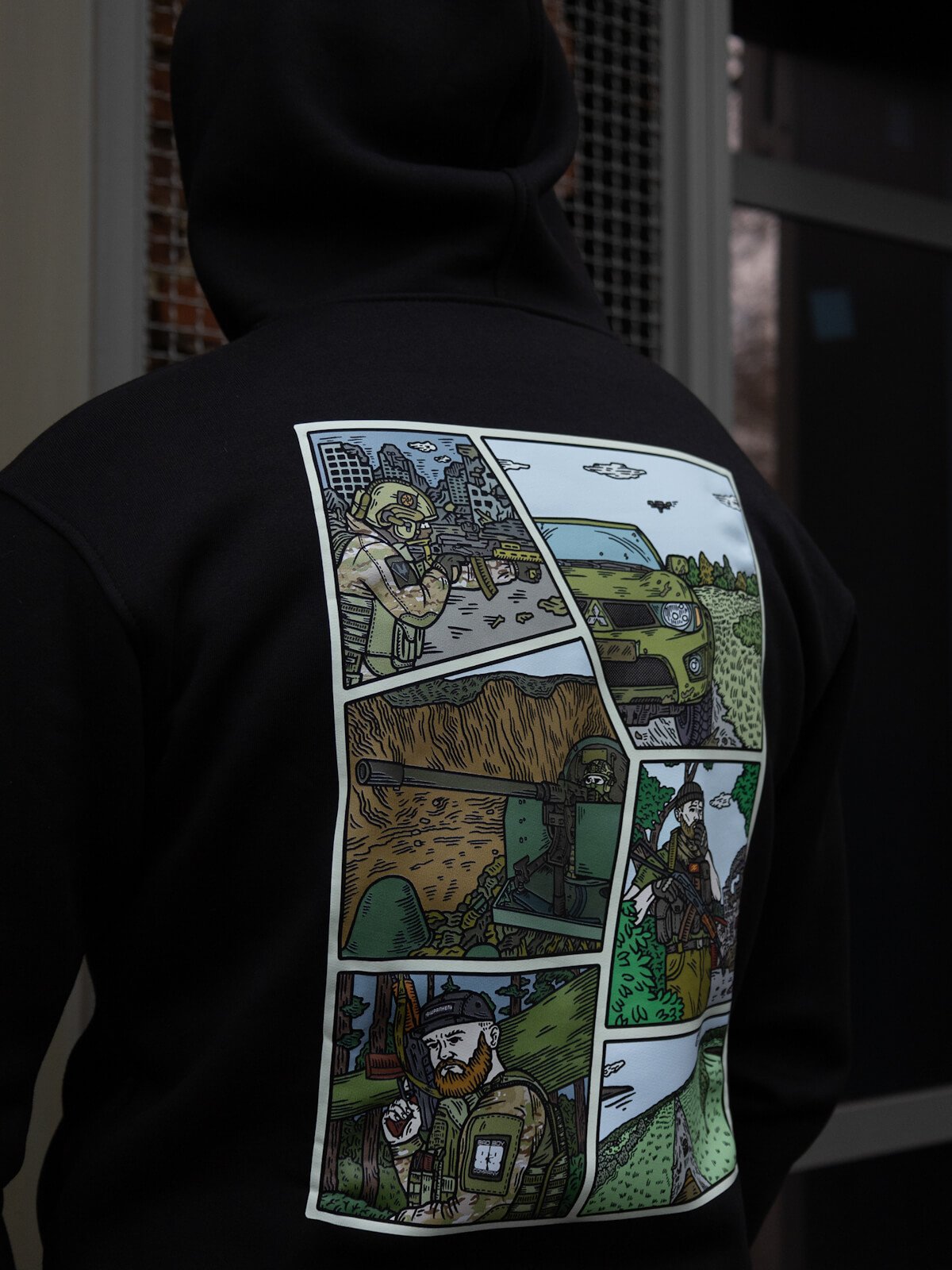 Худі чорне "GTA Military" - Зображення 3