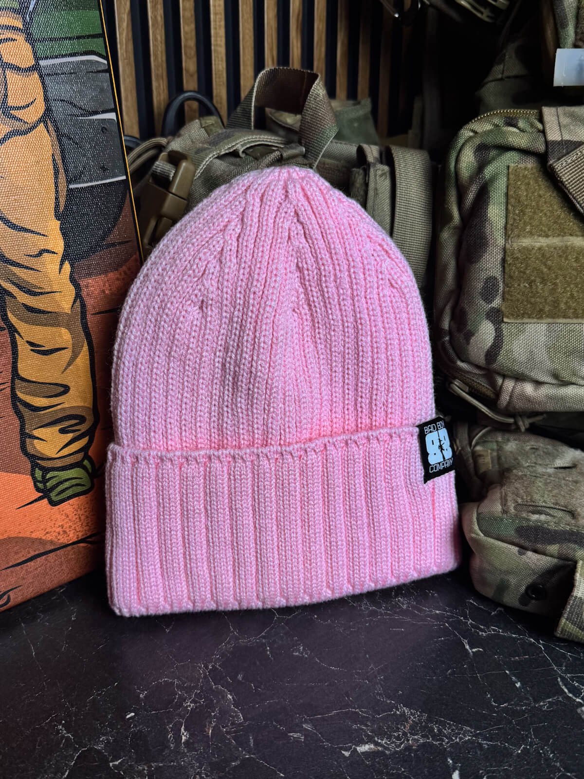 Шапка рожева фліс ВВ стандарт